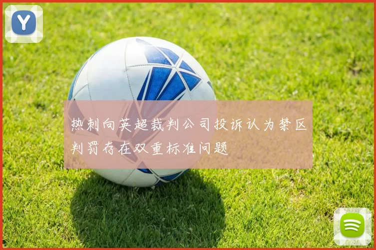 热刺向英超裁判公司投诉认为禁区判罚存在双重标准问题